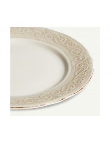 Plato Alka Cerámica 23x23x2 Estilo Shabby Chic - 3