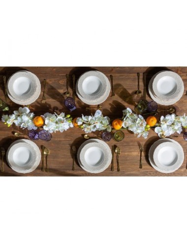 Plato Alka Cerámica 23x23x2 Estilo Shabby Chic - 6