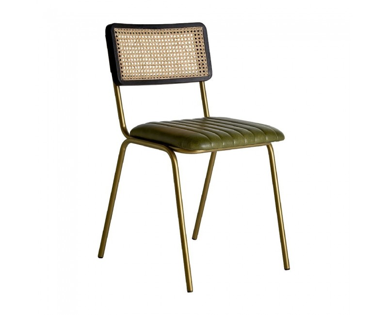 Silla Almstock Cuero 44x49x79 Estilo Vintage - 1