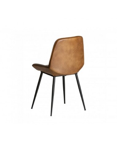 Silla Morton Cuero 50x50x85 Estilo Vintage - 4