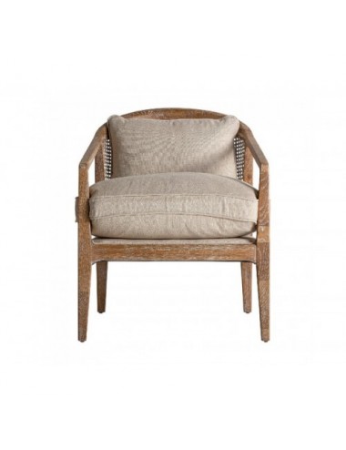 Sillón Gistel Madera De Fresno 65x74x78 Estilo Colonial - 1