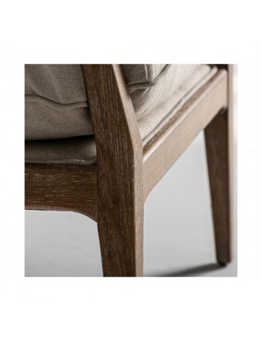 Sillón Gistel Madera De Fresno 65x74x78 Estilo Colonial - 8