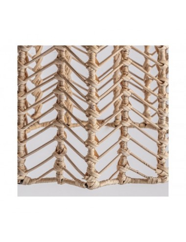 Lámpara De Colgar Plissé Rattan Ratán 42x42x32 Estilo Nórdico - 3