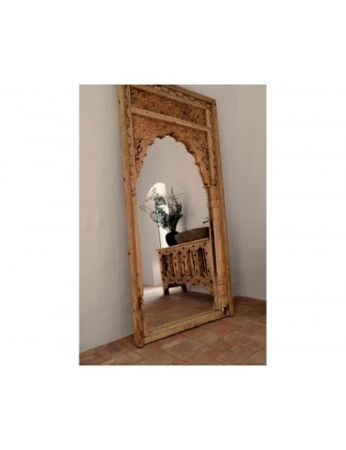 Espejo Argeen Madera De Teka 140x12x240 Estilo Étnico - 4