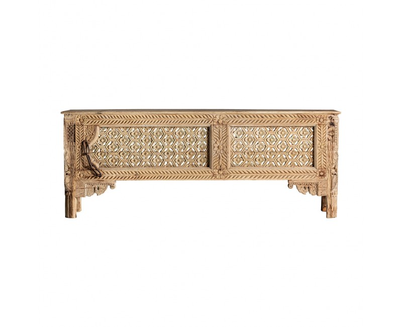 Consola Lakato Madera De Teka 195x43x76 Estilo Étnico - 1