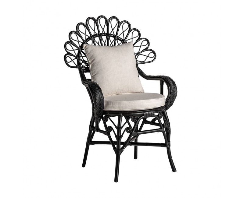 Sillón Nulvi Ratán 75x60x113 Estilo Contemporáneo - 1