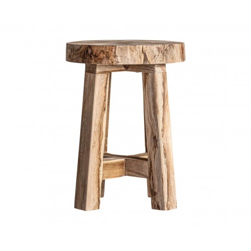 Reposapiés Kose Madera Tropical 35x34x40 Estilo Étnico - 1