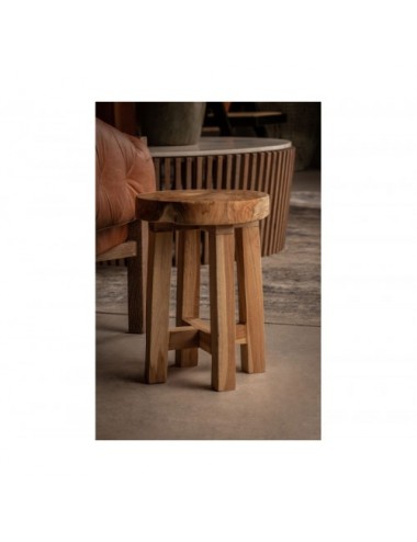 Reposapiés Kose Madera Tropical 35x34x40 Estilo Étnico - 6