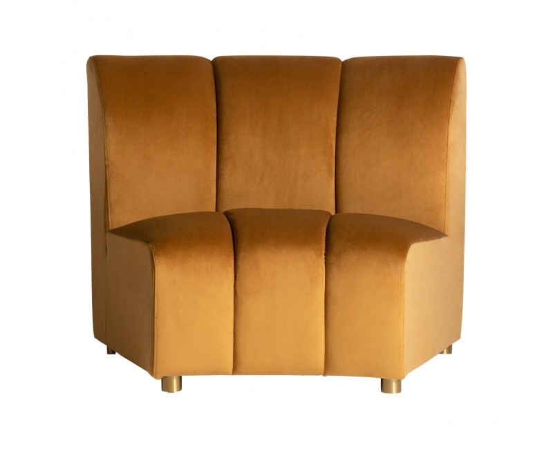 Módulo Sofá Central Shul Terciopelo 106x95x84 Estilo Art Deco - 1