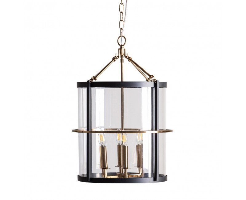 Lámpara De Colgar Hierro 46x46x68 Estilo Art Deco - 1