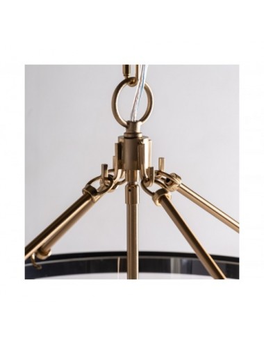 Lámpara De Colgar Hierro 46x46x68 Estilo Art Deco - 5