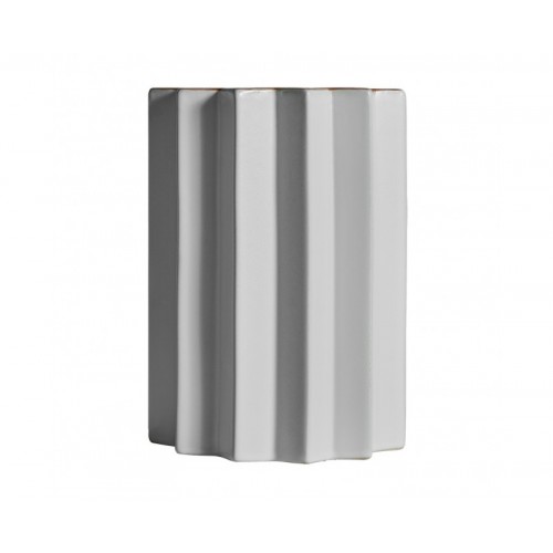 Jarrón Plissé Stone Cerámica 22x22x29 Estilo Art Deco - 1