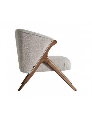 Sillón Prati Bouclé Madera De Pino 73x83x80 Estilo Colonial - 3