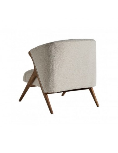 Sillón Prati Bouclé Madera De Pino 73x83x80 Estilo Colonial - 4