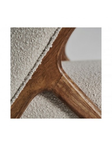 Sillón Prati Bouclé Madera De Pino 73x83x80 Estilo Colonial - 5