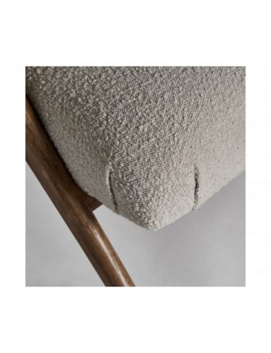 Sillón Prati Bouclé Madera De Pino 73x83x80 Estilo Colonial - 8