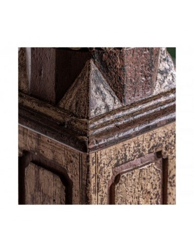 Columna Dasha Madera De Teka 31x31x220 Estilo Étnico - 9