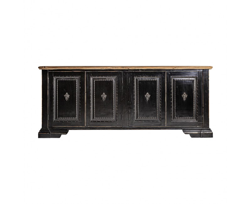 Aparador Ypres Madera De Olmo 220x50x90 Estilo Provenzal - 1