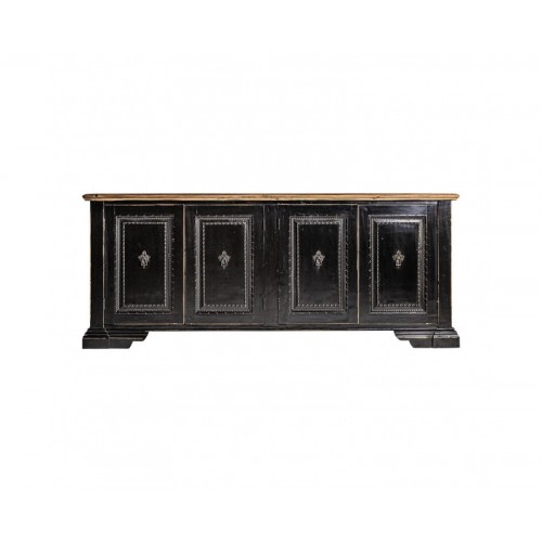 Aparador Ypres Madera De Olmo 220x50x90 Estilo Provenzal - 1