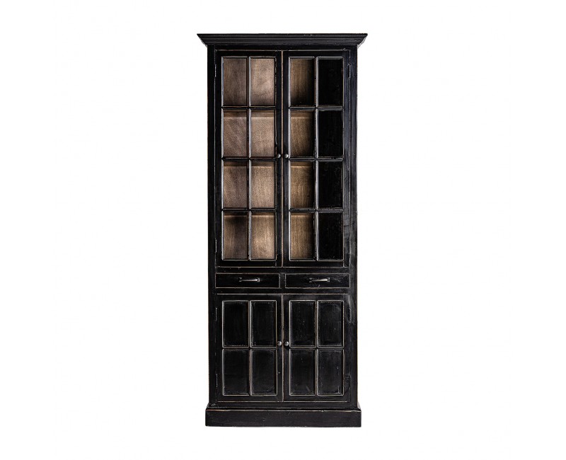 Vitrina Zenica Madera De Olmo 90x45x211 Estilo Provenzal - 1