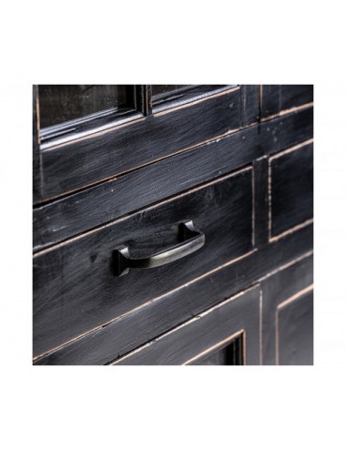 Vitrina Zenica Madera De Olmo 90x45x211 Estilo Provenzal - 5