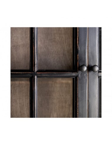 Vitrina Zenica Madera De Olmo 90x45x211 Estilo Provenzal - 7