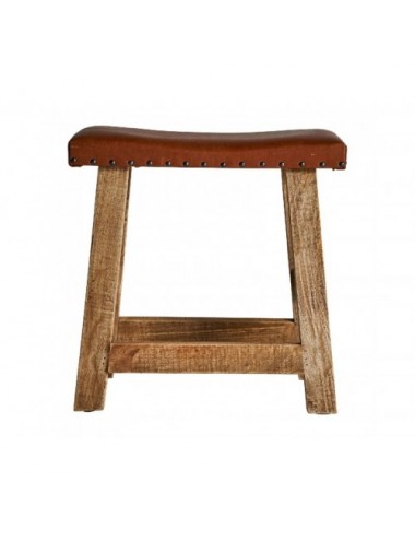 Reposapiés Vayor Madera De Mango 41x16x46 Estilo Nórdico - 1