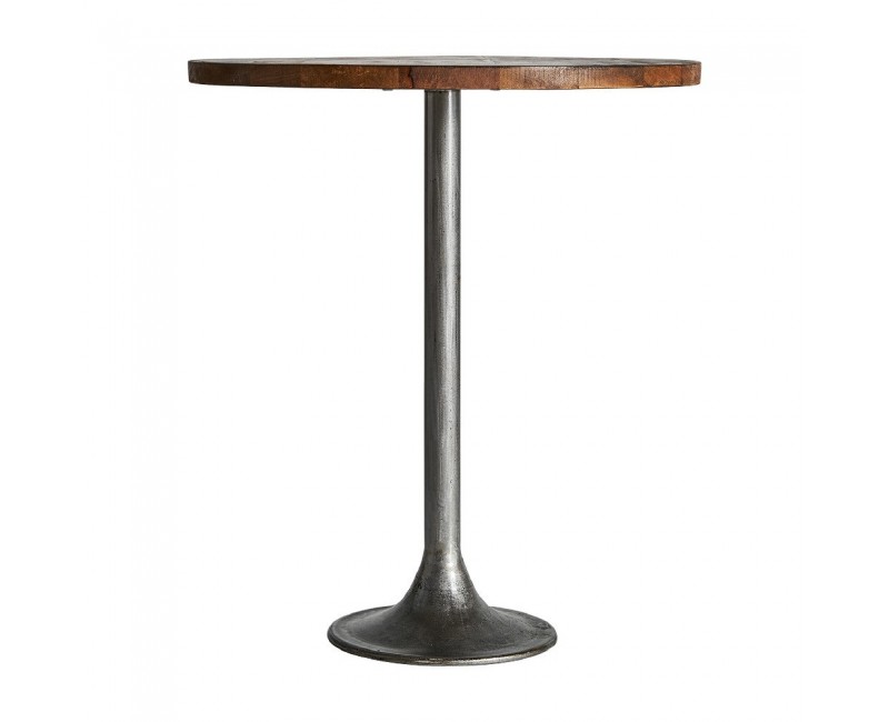 Mesa Bar Tyler Hierro 65x65x75 Estilo Vintage - 1