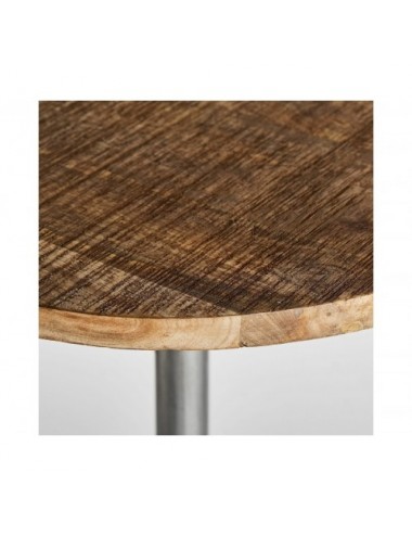 Mesa Bar Tyler Hierro 60x60x103 Estilo Vintage - 3