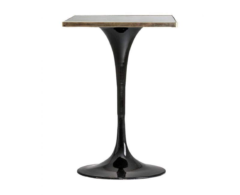 Mesa Bar Than Acero 70x70x107 Estilo Art Deco - 1