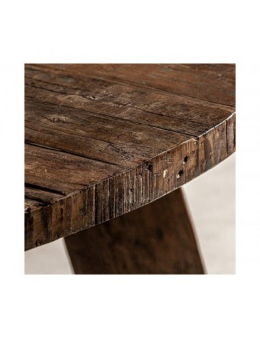 Mesa Comedor Hassi Madera De Mango 160x160x76 Estilo Étnico - 3