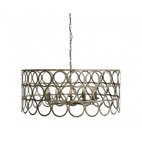 Lámpara De Colgar Hierro 122x122x56 Estilo Provenzal - 1