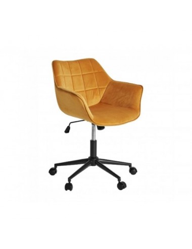 Silla Escritorio Blere Terciopelo 65x61x84 Estilo Art Deco - 1