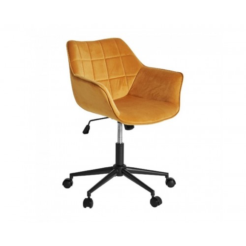 Silla Escritorio Blere Terciopelo 65x61x84 Estilo Art Deco - 1