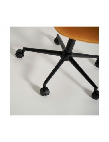 Silla Escritorio Blere Terciopelo 65x61x84 Estilo Art Deco - 6