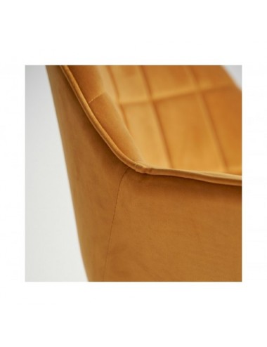 Silla Escritorio Blere Terciopelo 65x61x84 Estilo Art Deco - 7