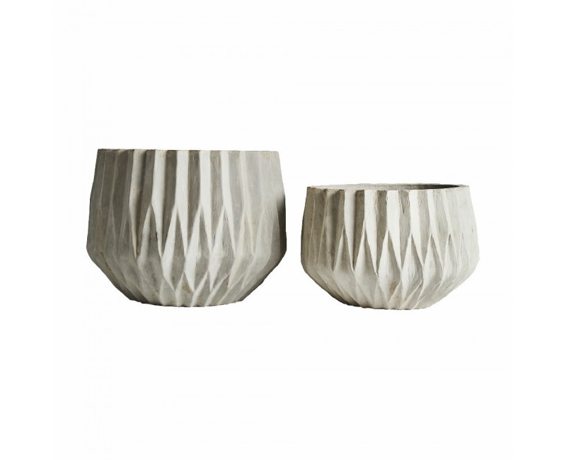 Macetero Essing J 2 Cerámica 78x78x64 68x68x46 Estilo Contemporáneo - 1