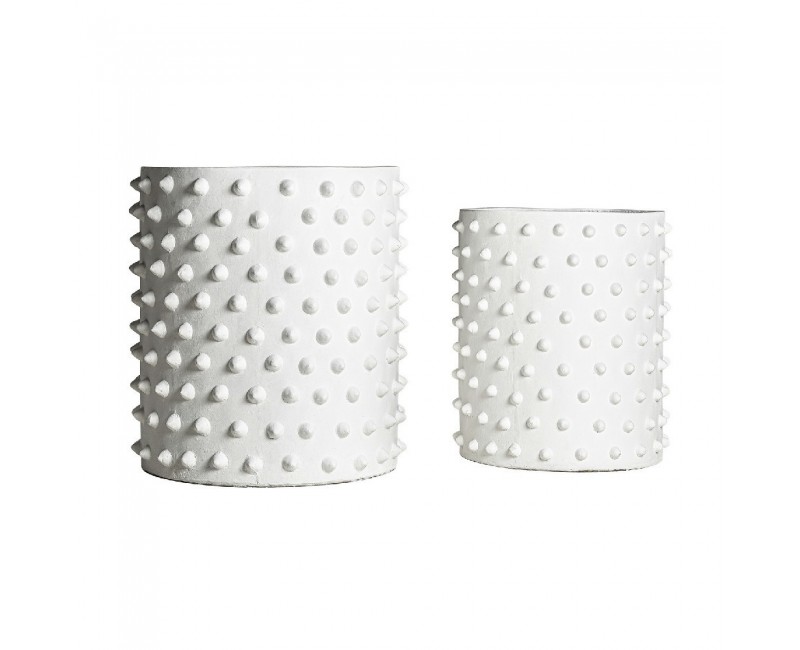 Macetero Santorini J 2 Cerámica 64x64x72 54x54x60 Estilo Provenzal - 1