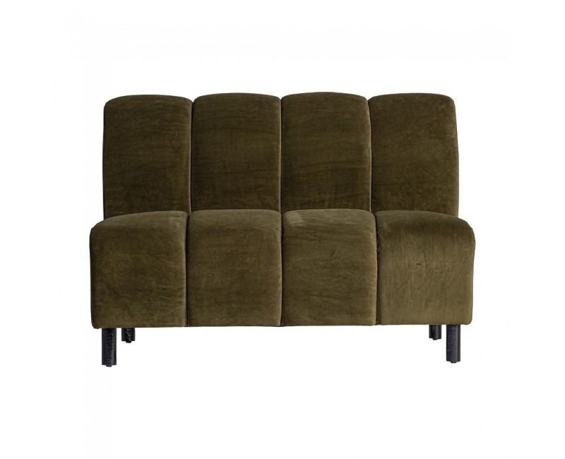 Módulo Sofá Central Shul Terciopelo 120x76x87 Estilo Art Deco - 1