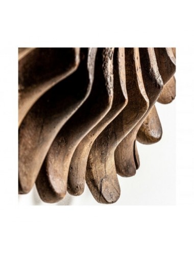 Espejo Roth Madera De Mango Reciclada 115x11x115 Estilo Étnico - 1