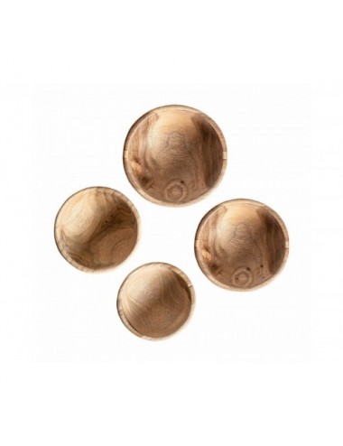 Cuenco Blessieh J 4 Madera Tropical 12x12x9 Estilo Étnico - 1