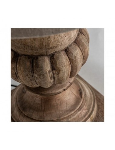 Lámpara De Sobremesa Madera De Mango 45x45x64 24x24x38 35x44x23 Estilo Provenzal - 3