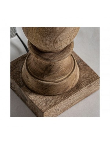 Lámpara De Sobremesa Madera De Mango 45x45x70 Estilo Provenzal - 3