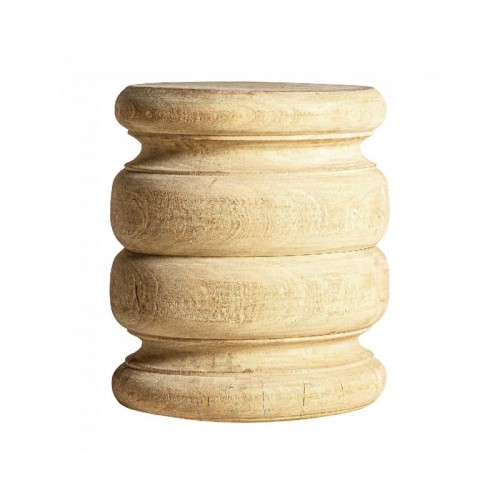 Reposapiés Vouxell Madera De Mango 33x33x45 Estilo Kitsh - 1