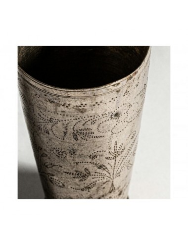 Jarrón Ren Latón 8x8x14 Estilo Oriental - 1