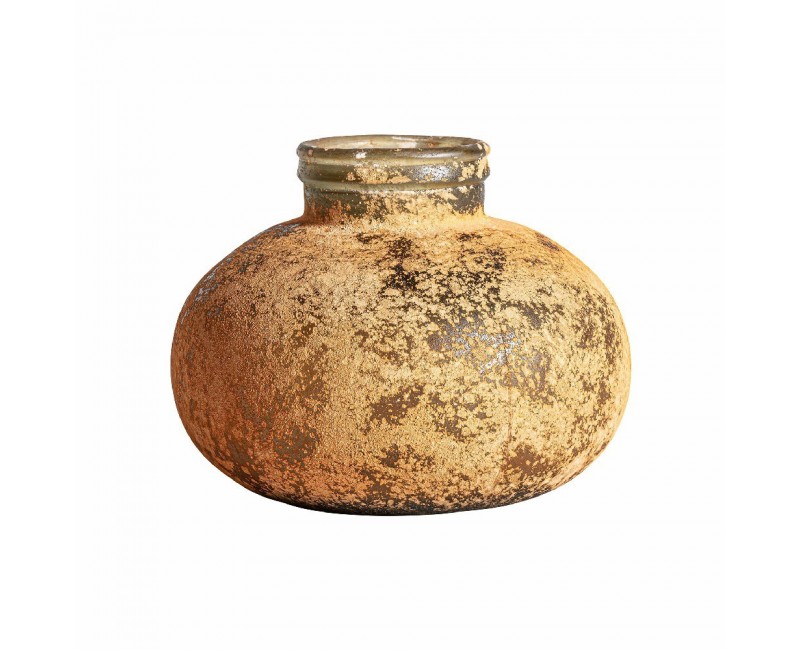 Jarrón Gieler Cristal 25x25x20 Estilo Art Deco - 1