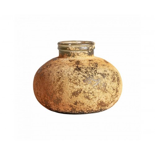 Jarrón Gieler Cristal 25x25x20 Estilo Art Deco - 1