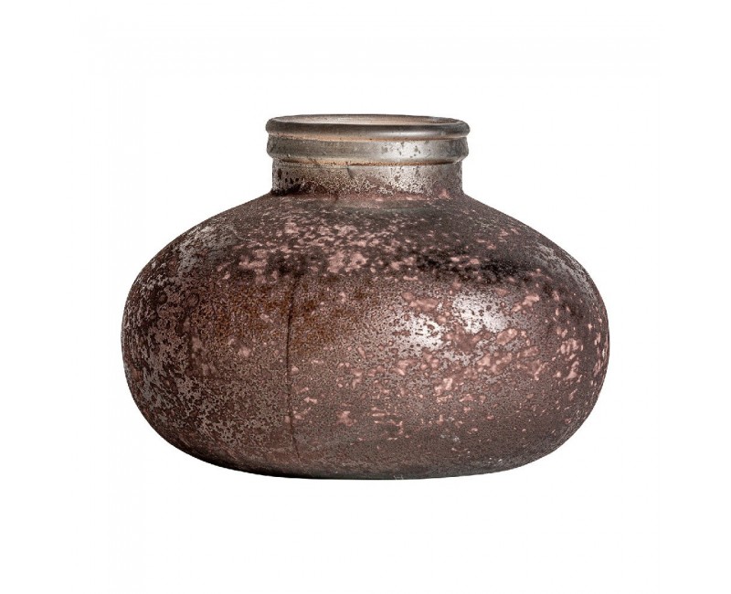 Jarrón Gieler Cristal 25x25x20 Estilo Art Deco - 1