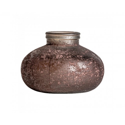 Jarrón Gieler Cristal 25x25x20 Estilo Art Deco - 1