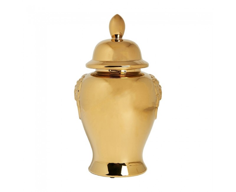 Tibor Lua Cerámica 22,5x20,5x41 Estilo Art Deco - 1